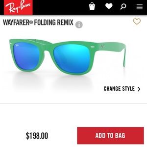 Green ray ban sunglasses